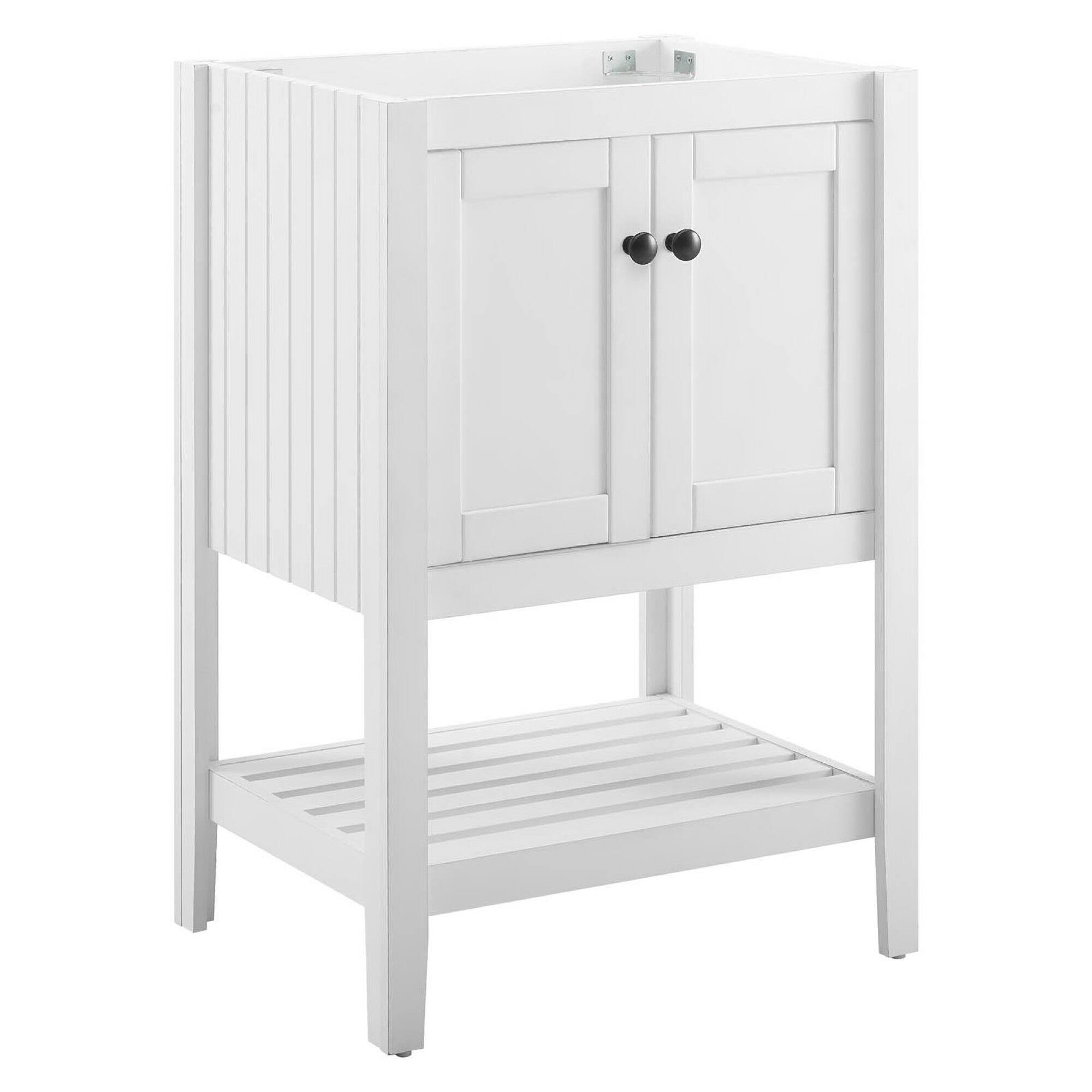 Angle. Modway - Prestige 23" Bathroom Vanity Cabinet (Sink Basin Not Included) by Modway - White.
