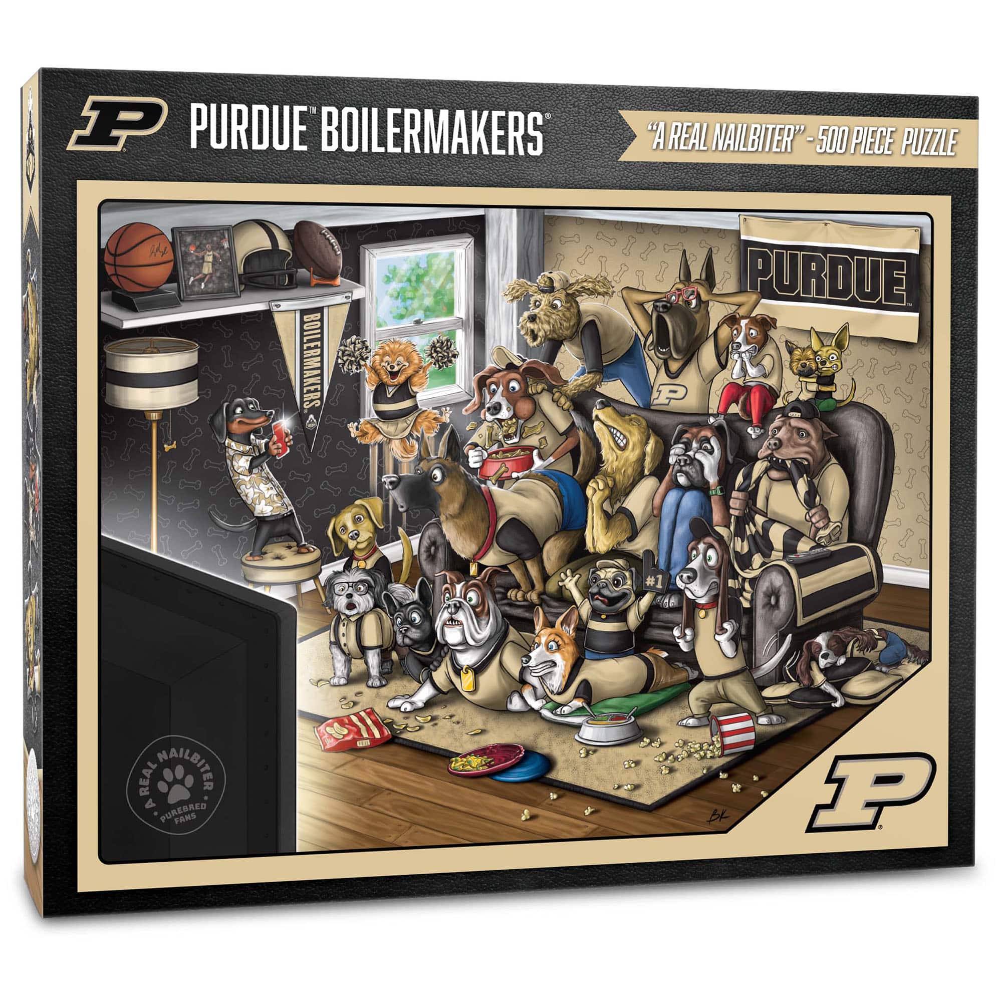 YouTheFan - Purdue Boilermakers Purebred Fans 18'' x 24'' A Real Nailbiter 500-Piece Puzzle - Multicolor price history on PriceWatchPro