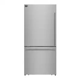 Forno Appliances - Milano Espresso 17.2 Cu. Ft. Bottom Freezer Refrigerator with Built-In Ice Maker - Stainless Steel