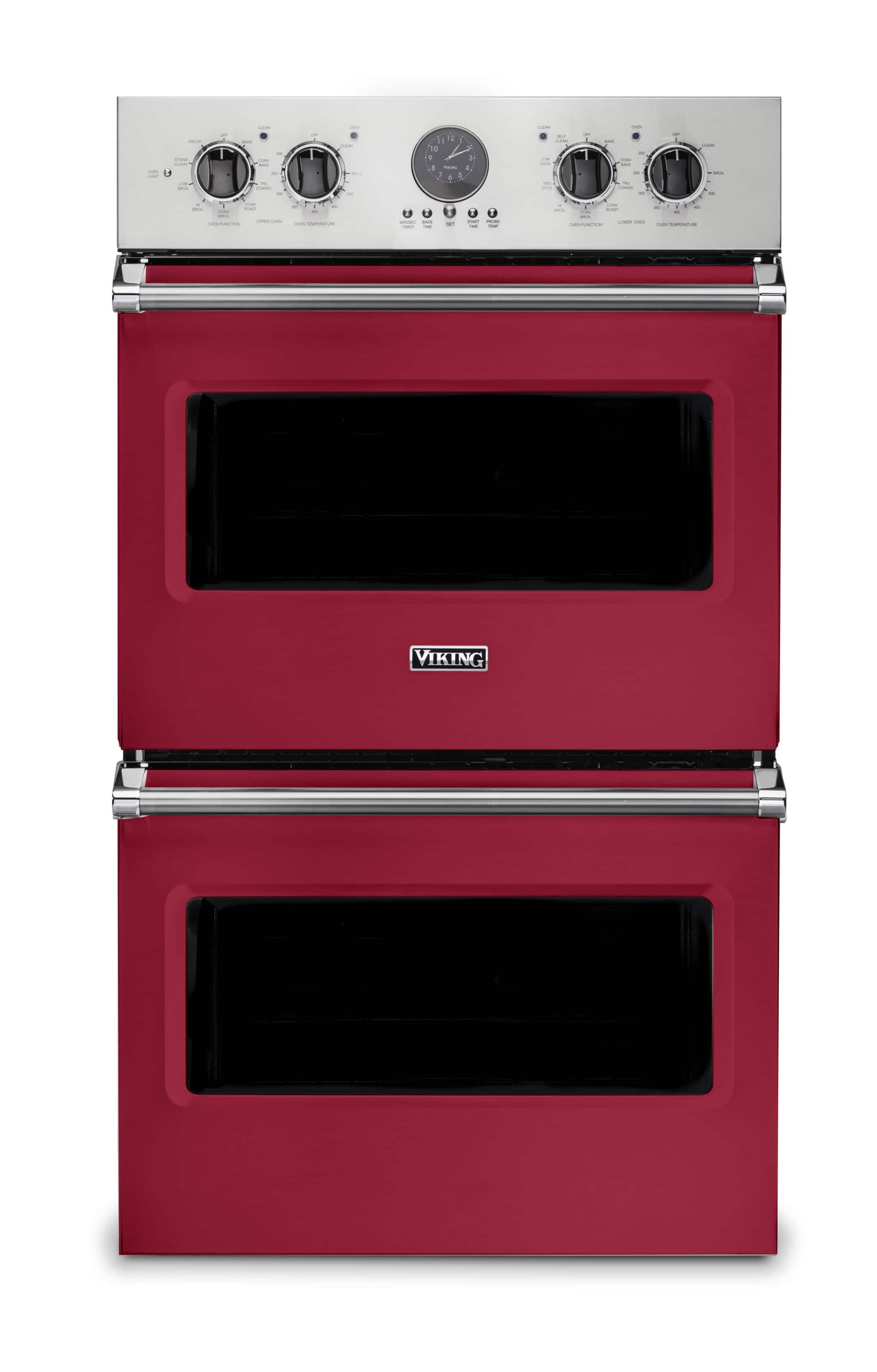 30" Viking Professional 5 Series Built-In Double Electric Convection Wall Oven - Valentine - Front_Zoom