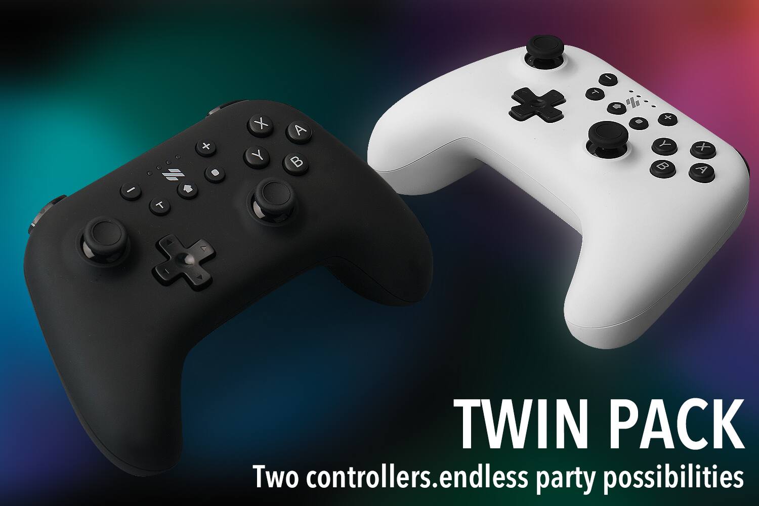 TWIN PACK  
Two controllers. endless party possibilities