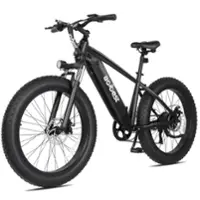 Actbest - Ranger Off Road Mountain Electric Bike Fat Tire Ebike w/ 65mi Max Range 28mph Max Speed 1400w Peak Power - One Size - Black - Front_Zoom