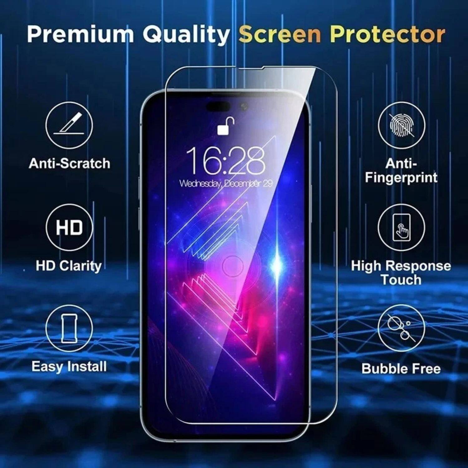 Premium Quality Screen Protector

- Anti-Scratch
- HD Clarity
- Easy Install
- Anti-Fingerprint
- High Response Touch
- Bubble Free