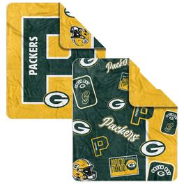 Logo Brands - Green Bay Packers 50- x 60- Dream Weave Throw Blanket - Hunter Green