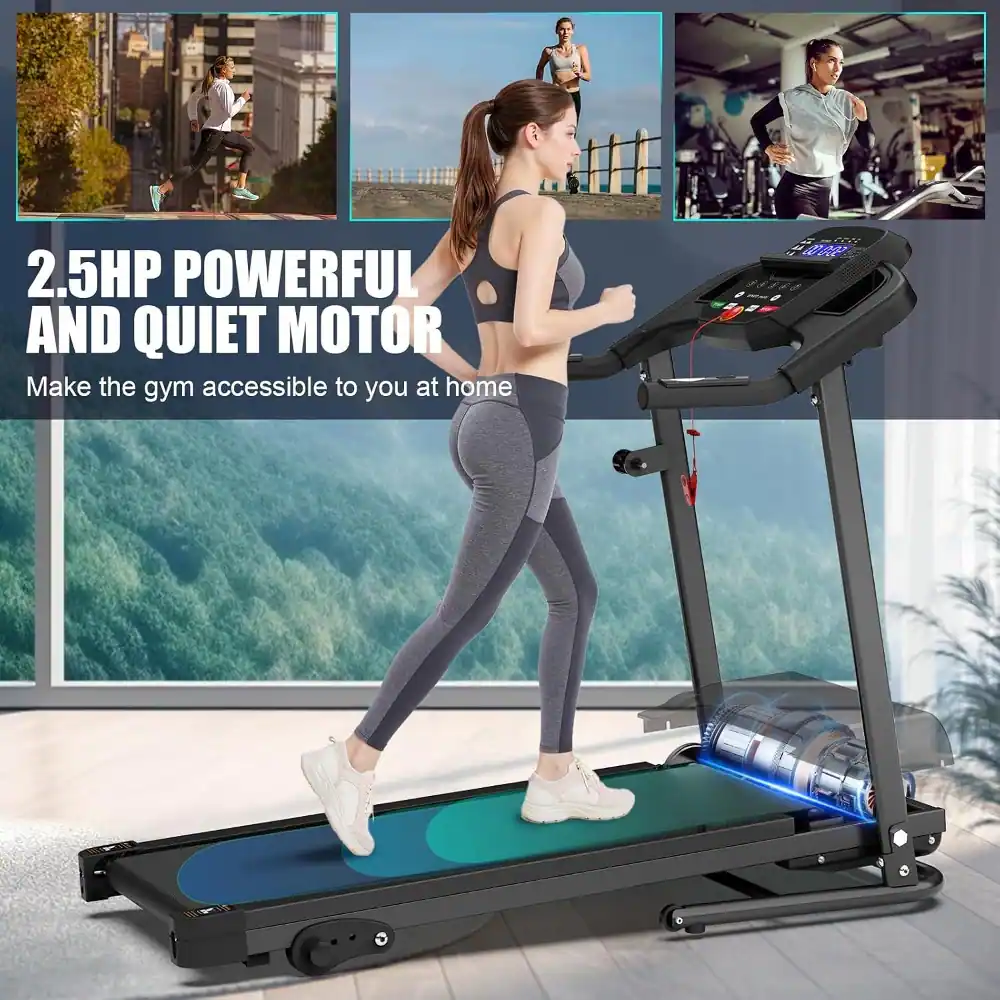 2.5HP POWERFUL AND QUIET MOTOR  
Make the gym accessible to you at home