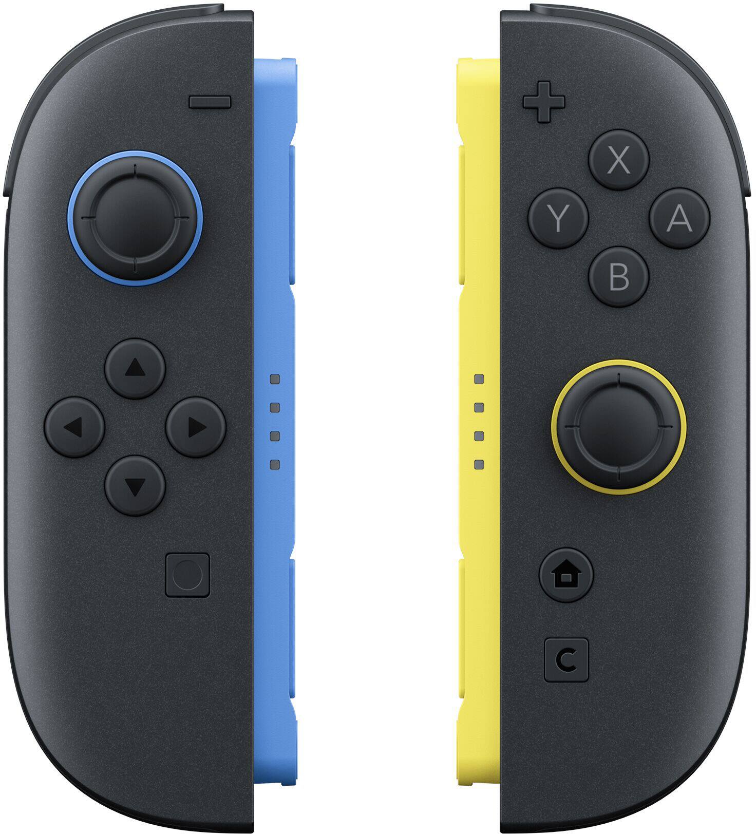 Alt View 2. Nintendo - Joy-Con 2 (L)/(R) Blue / Light Yellow - Black.