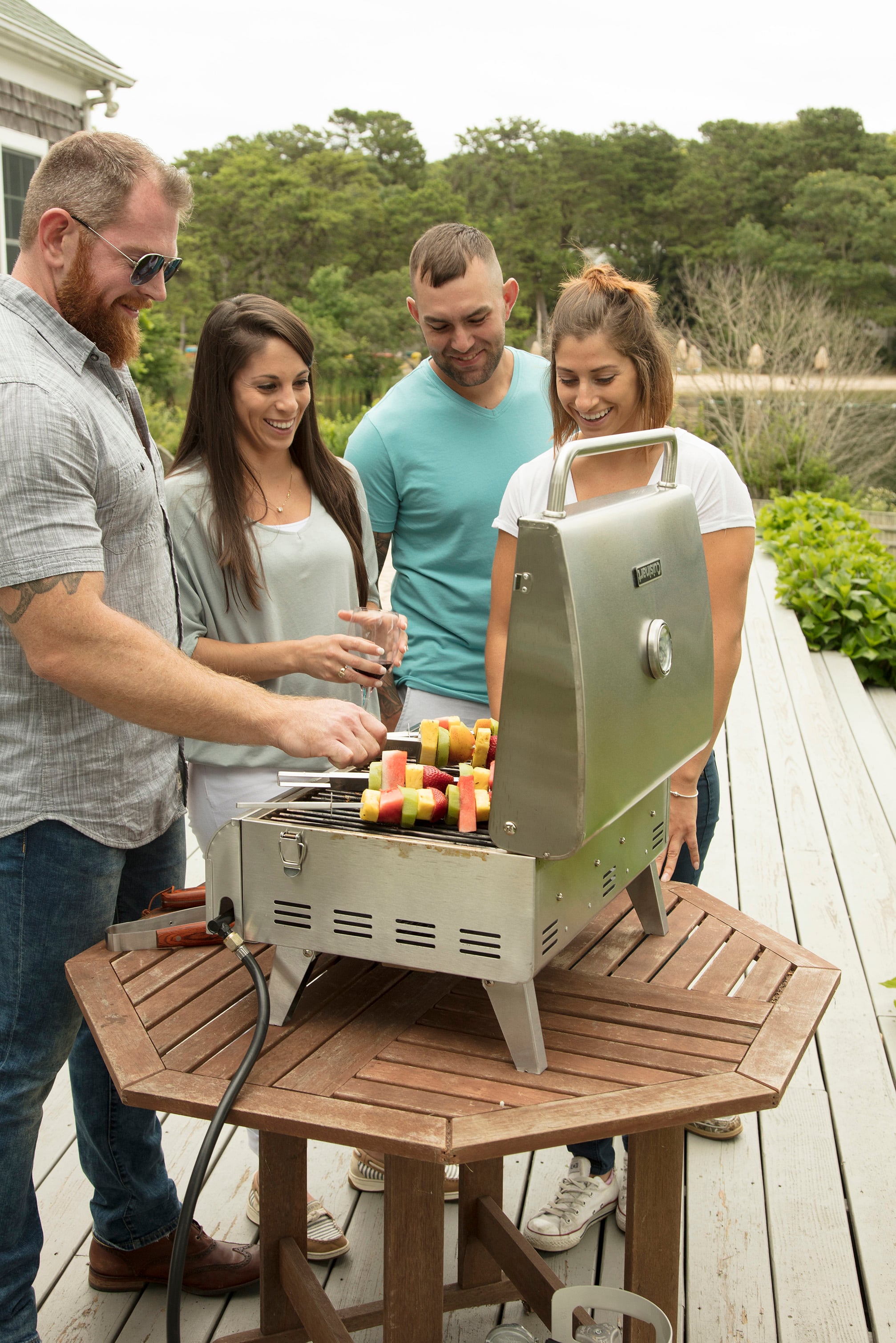 Alt View 28. Cuisinart - Chef's Style Stainless Tabletop Grill - Stainless Steel.