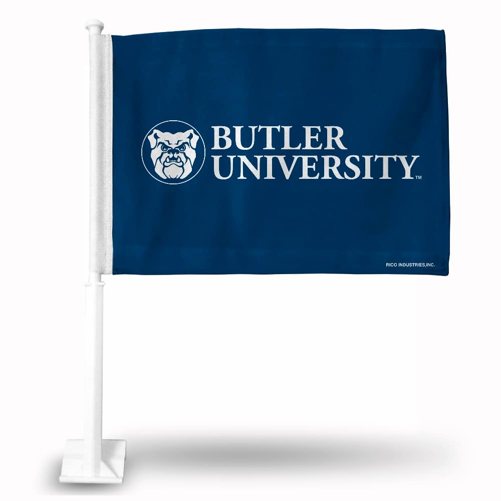 Rico Industries - Butler University Bulldogs Licensed 11x14 Window Mount 2-Sided Car Flag - Multi