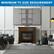 MINIMUM TV SIZE REQUIREMENT
TV must be at least 35" tall to fully cover the mount
TV shown is 75"
