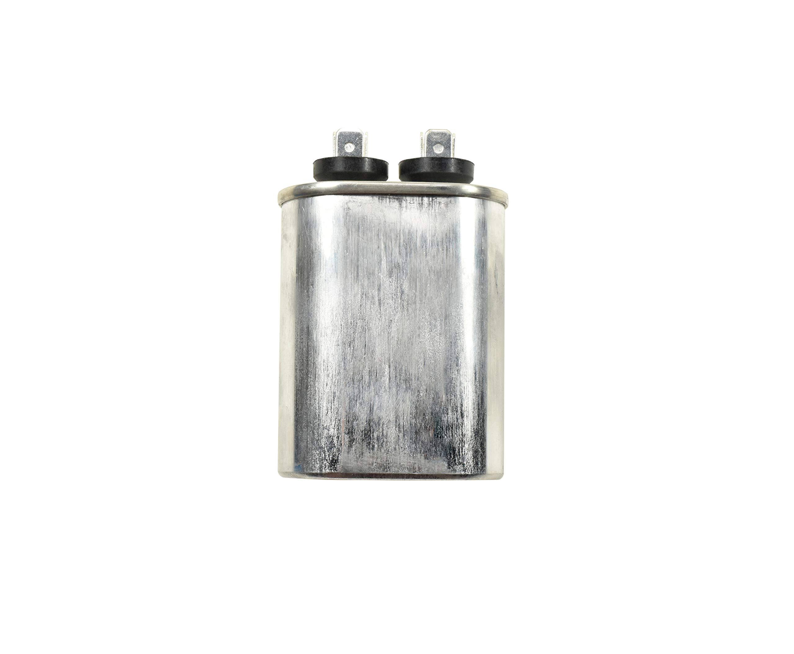 Left. HQRP - 10 uF 370-440 V Oval Motor Run Capacitor for HVAC Blower Compressor Furnace.