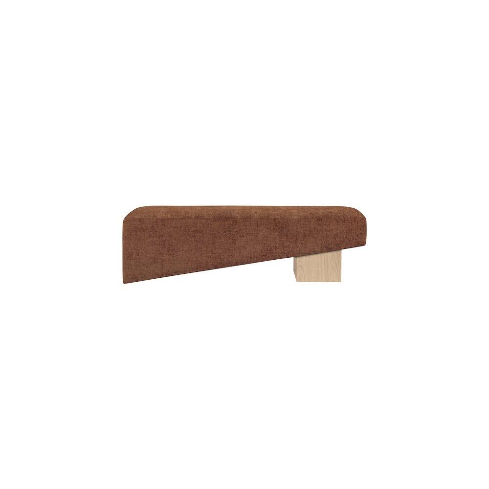 Alt View 2. Meridian Furniture - Alora Cognac Fabric Bench - Brown.