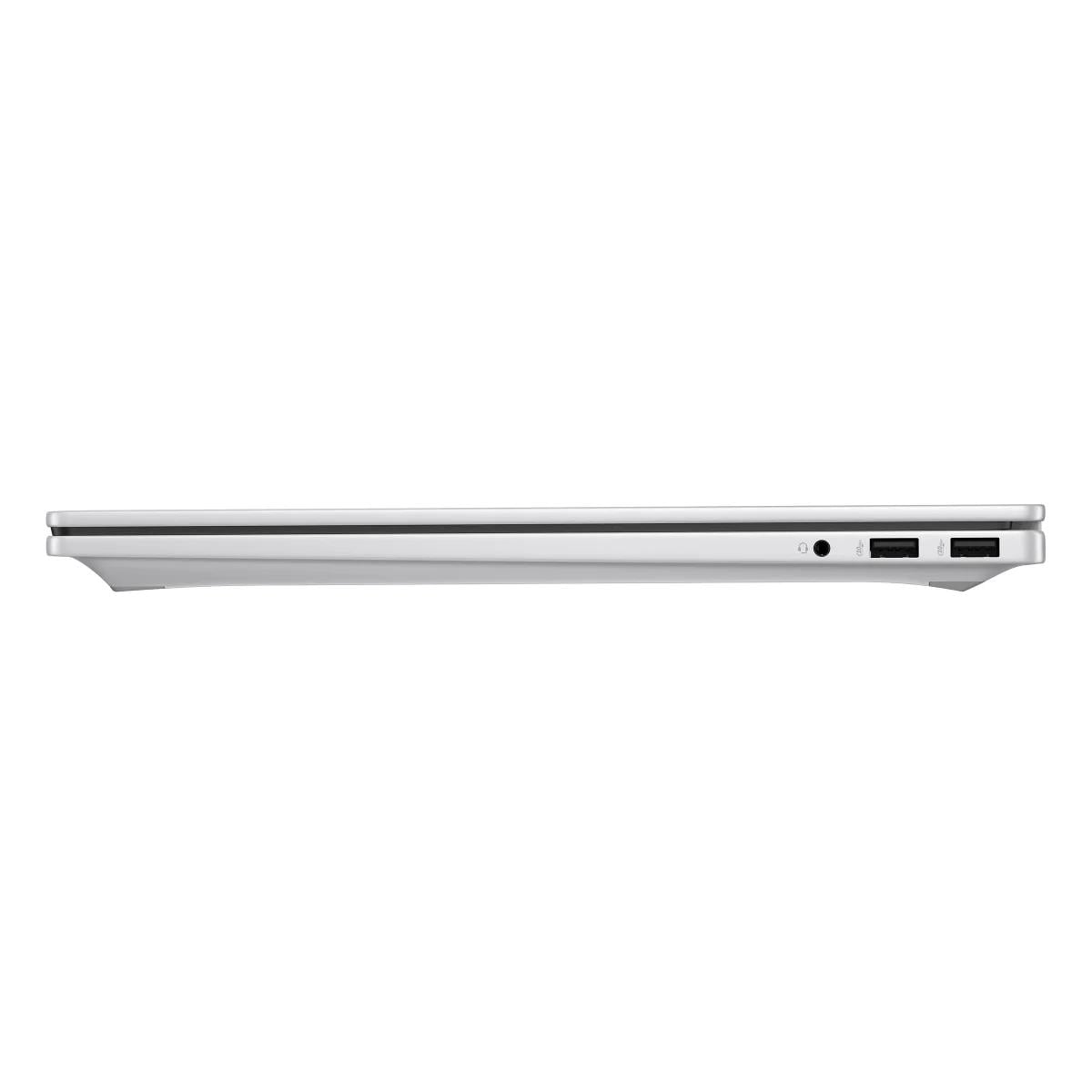 Left. HP - HP OmniBook 7 17-dc00 17.3" FHD Laptop, Ultra 7 258V, 32GB, 1TB, Windows 11 - Silver.