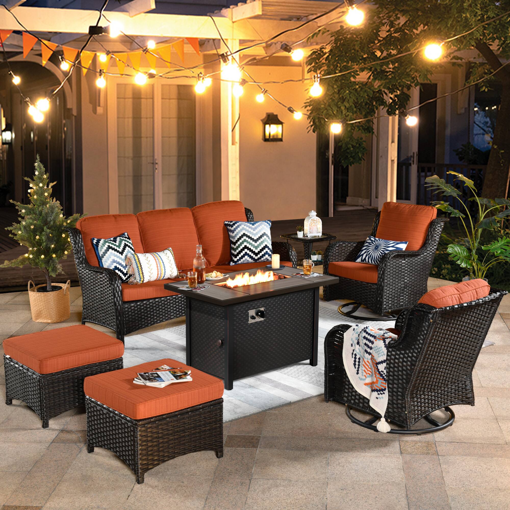 Orange Red(Brown Wicker)