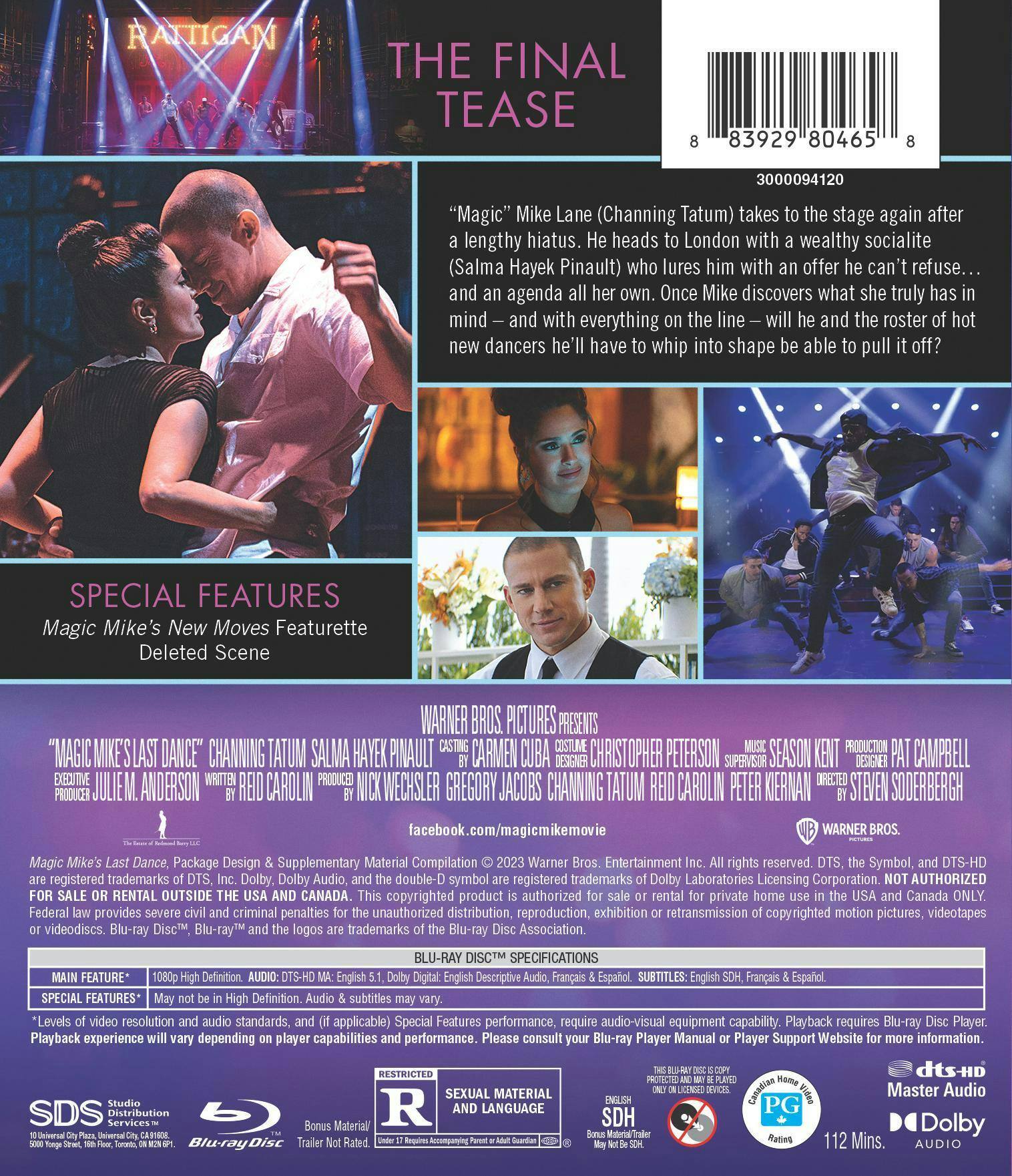 Back. Magic Mike's Last Dance (Blu-ray) [Blu-ray].