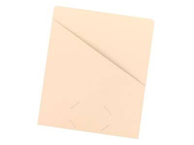 Alt View 2. Smead -  Organized Up Slash File Jackets, Letter Size, Manila, 25/Pack  - Manila.