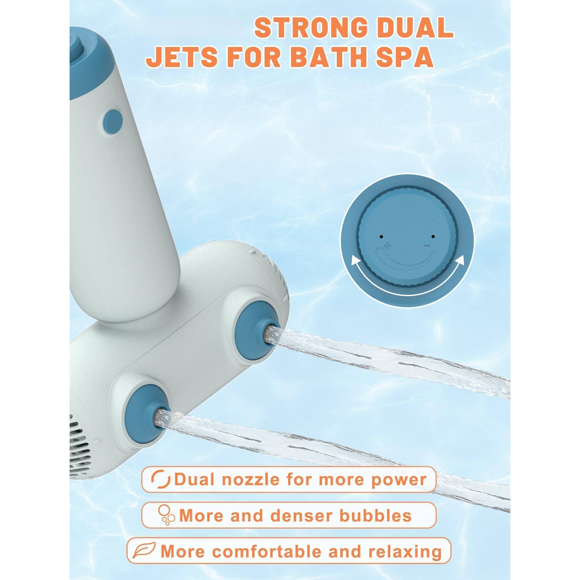 STRONG DUAL JETS FOR BATH SPA

- Dual nozzle for more power
- More and denser bubbles
- More comfortable and relaxing