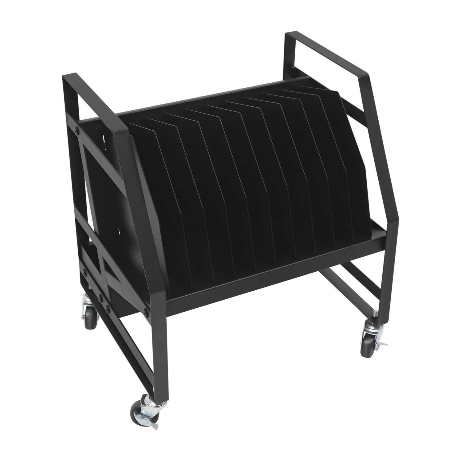 Left. Stock Preferred - 10-Slot Laptop & Tablet Charging Station - Black.