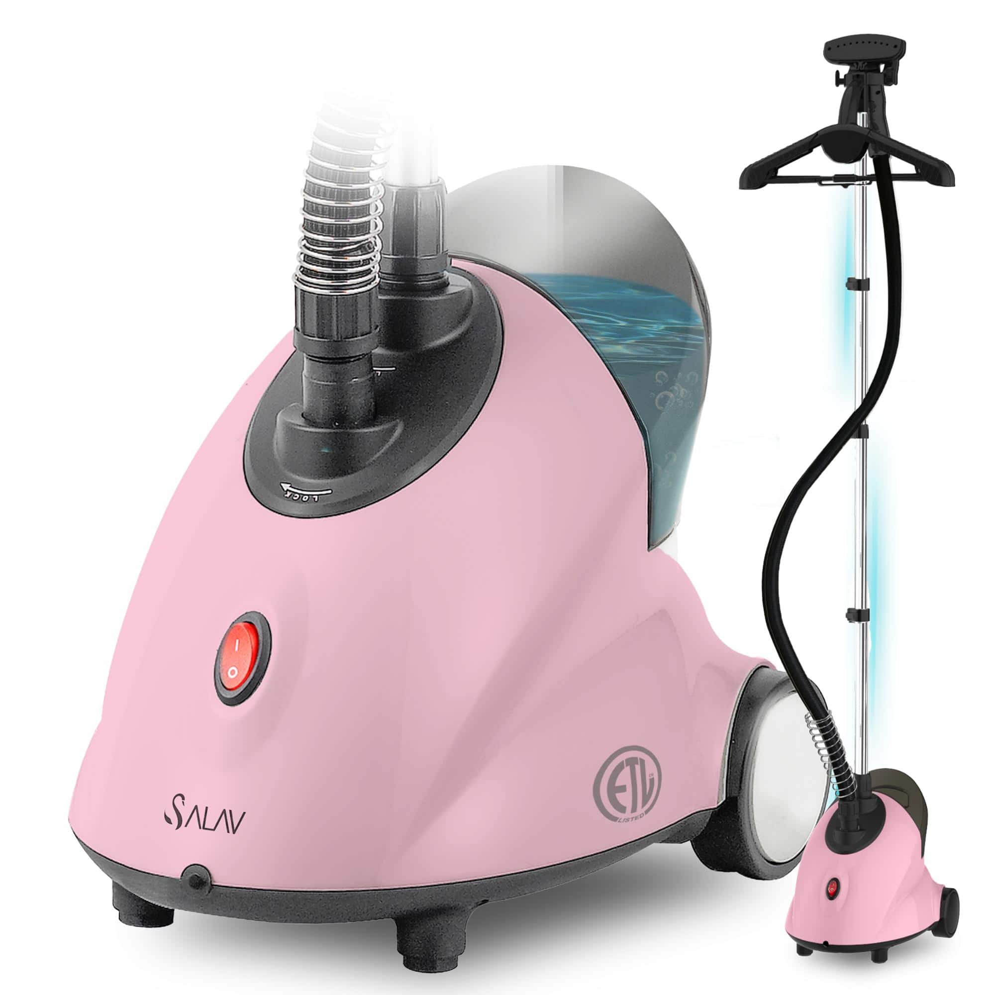 SALAV - Continuous Steam Upright Garment Steamer - Pink