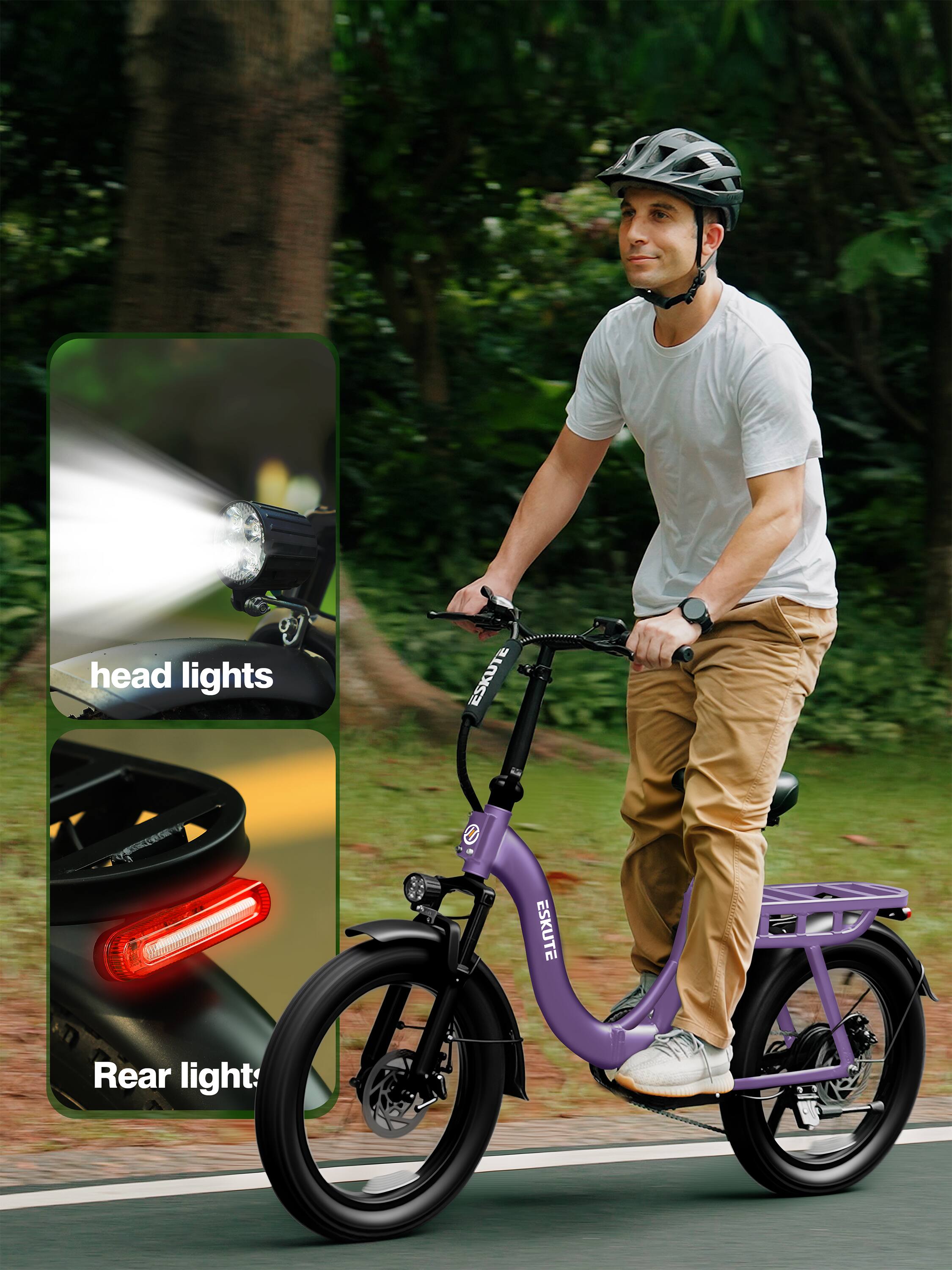 head lights  
ESKUTE  
Rear light: