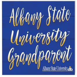 Jardine - Albany State Golden Rams 10'' x 10'' Grandparent Plaque - Royal