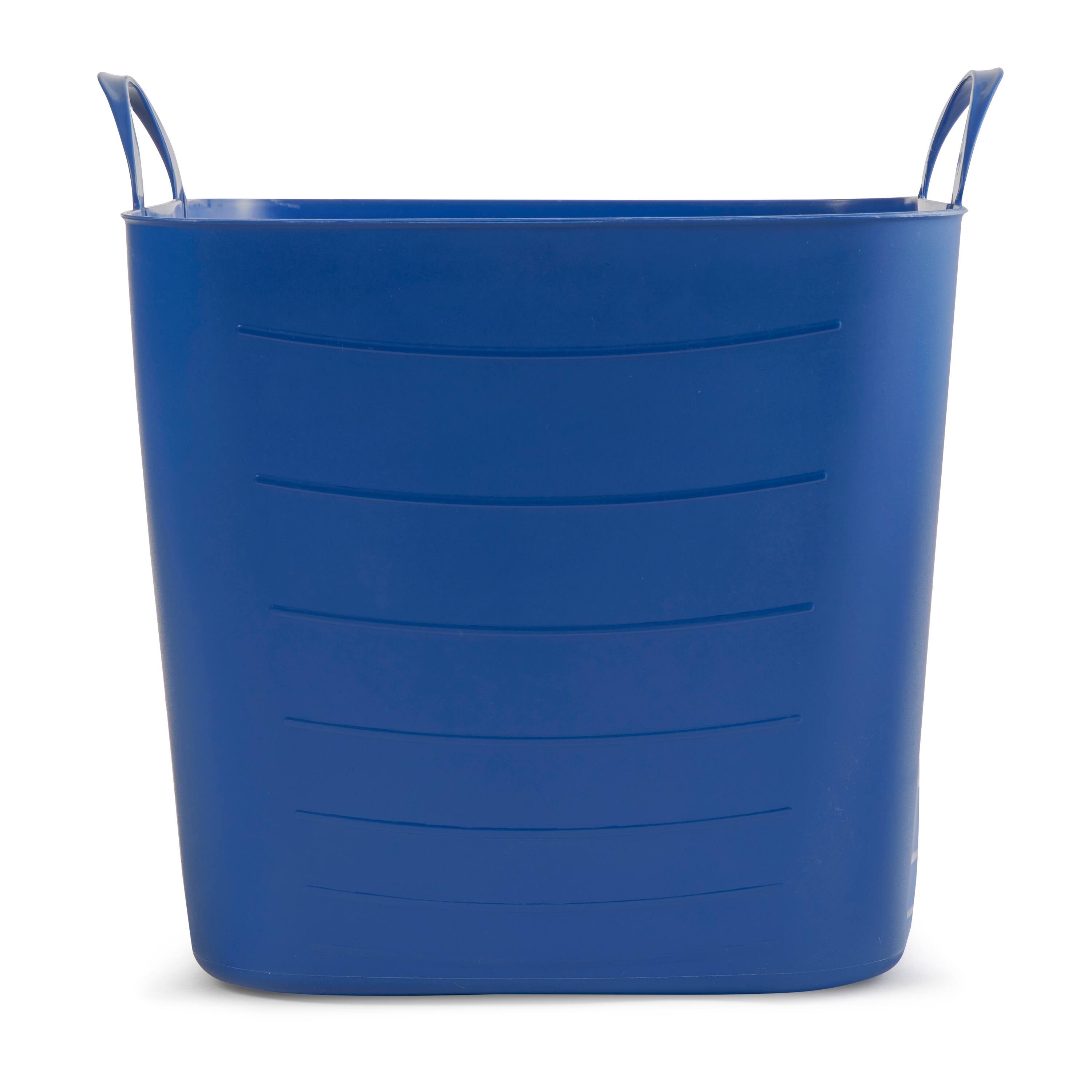 Alt View 2. Life Story - Life Story Tub Basket 6.6 Gallon Plastic Storage Tote Bin with Handles (6 Pack) - Blue.
