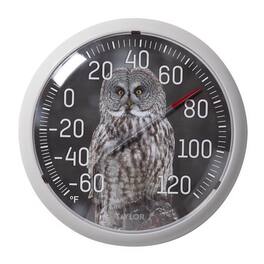 Taylor - Owl Dial Thermometer Plastic Multicolored 13.25 in. - Case of 4