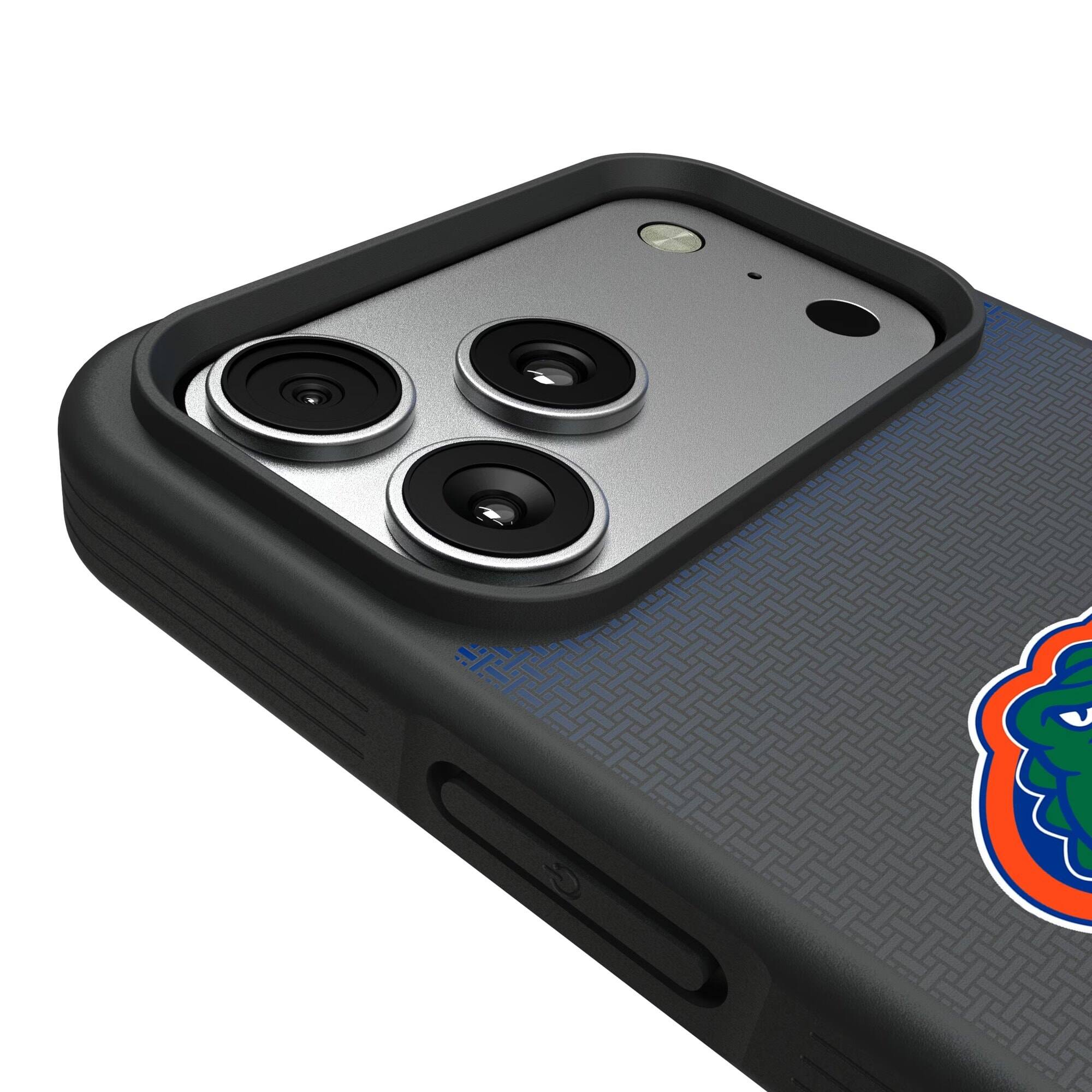 Alt View 2. Keyscaper - Florida Gators Bump Case with 8.2ft Drop Protection - 15 Pro Max - Black.