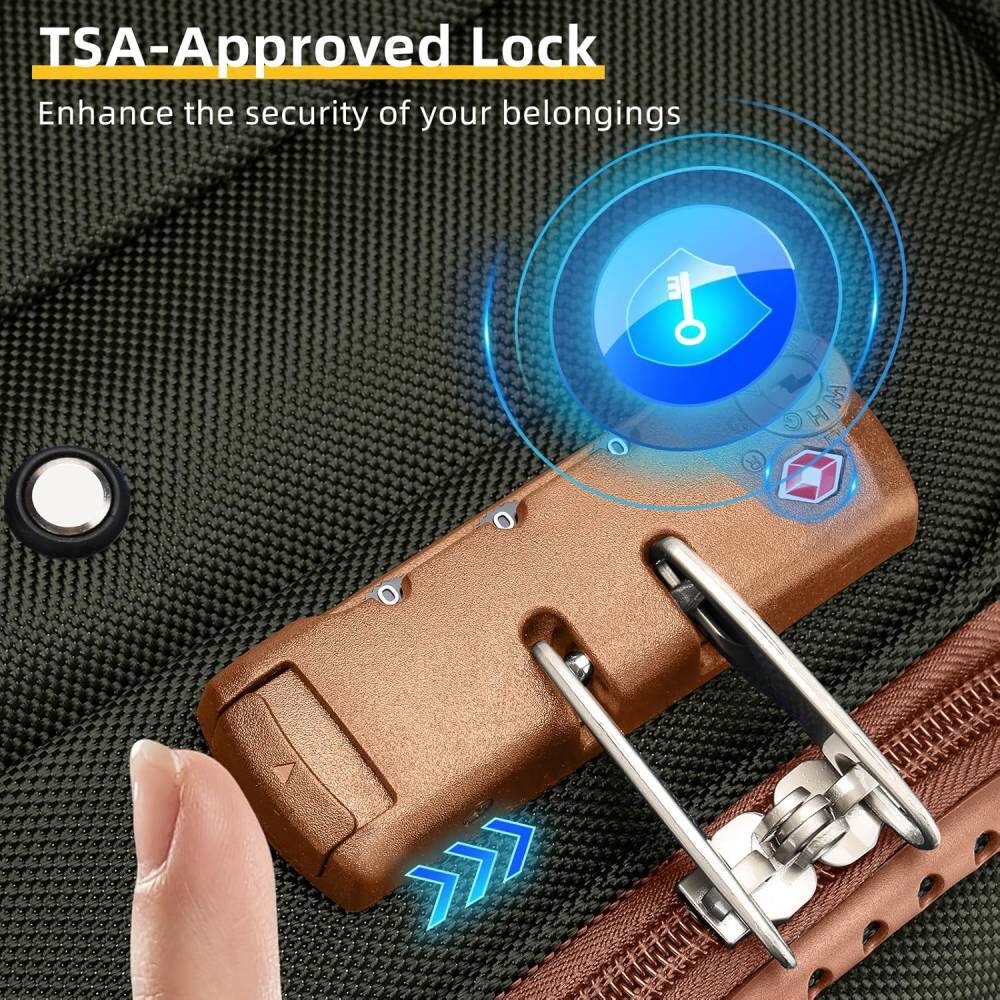 TSA-Approved Lock  
Enhance the security of your belongings