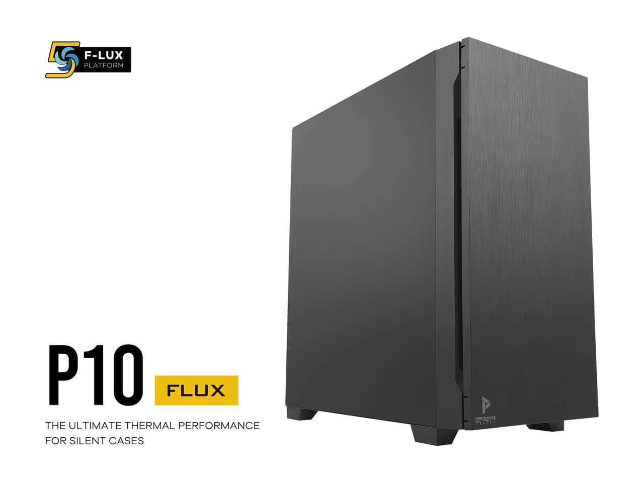 Antec - P10 FLUX, 5x120mm Fans, Reversible Front, Air Filter, ODD, Fan Control, Silent Mid-Tower Case - Black