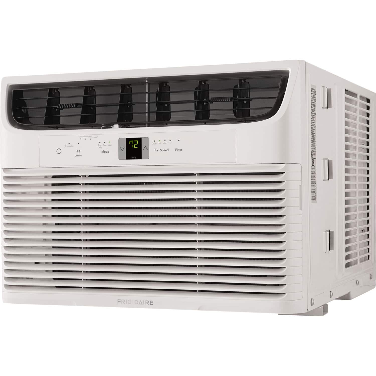 Frigidaire - 450 Sq. Ft. 10,000 BTU Smart Window Air Conditioner - White - Front_Zoom