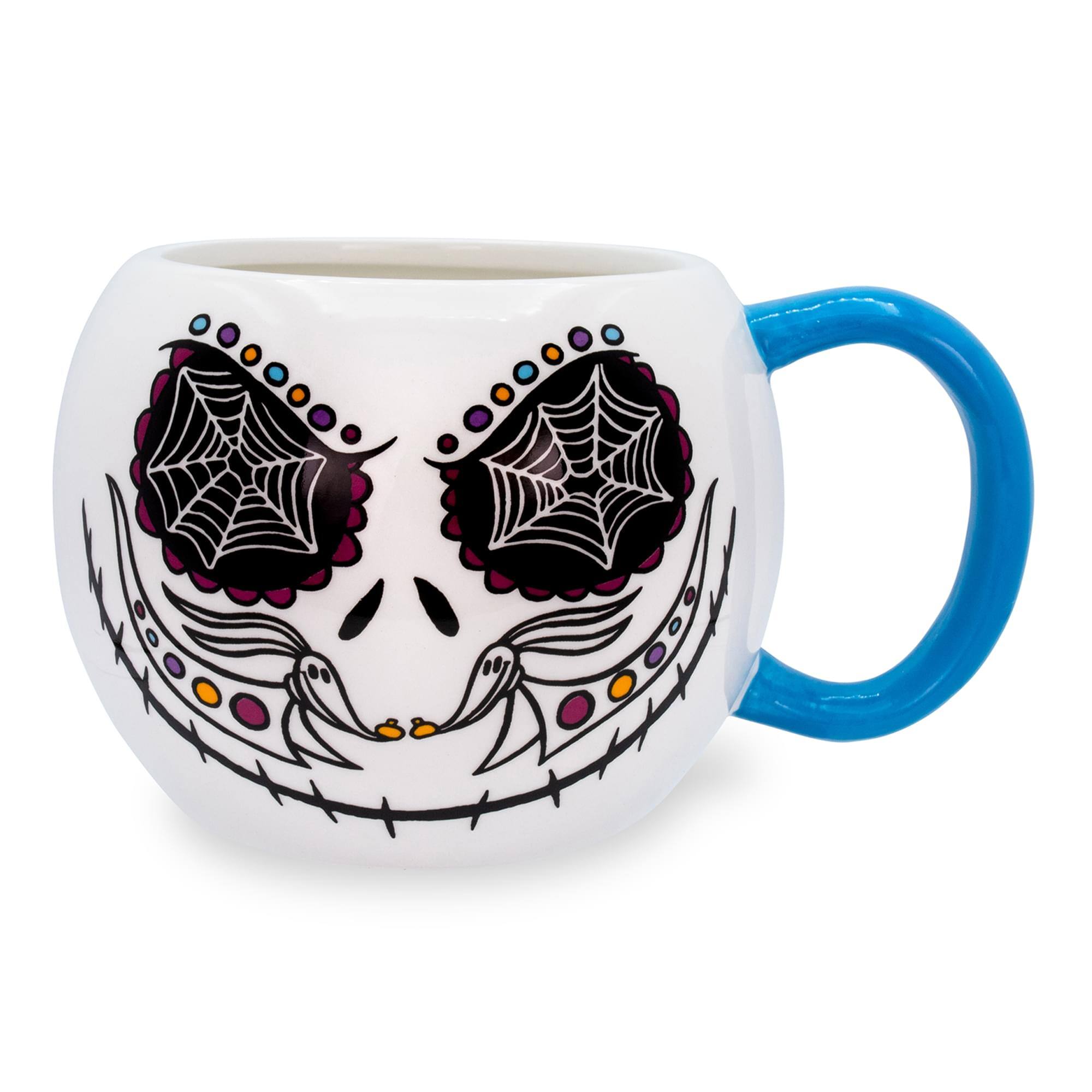 Disney - Nightmare Before Christmas Jack Skellington Day of the Dead Ceramic Mug - White