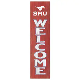 Jardine - SMU Mustangs 12'' x 48'' Welcome Outdoor Leaner - Red