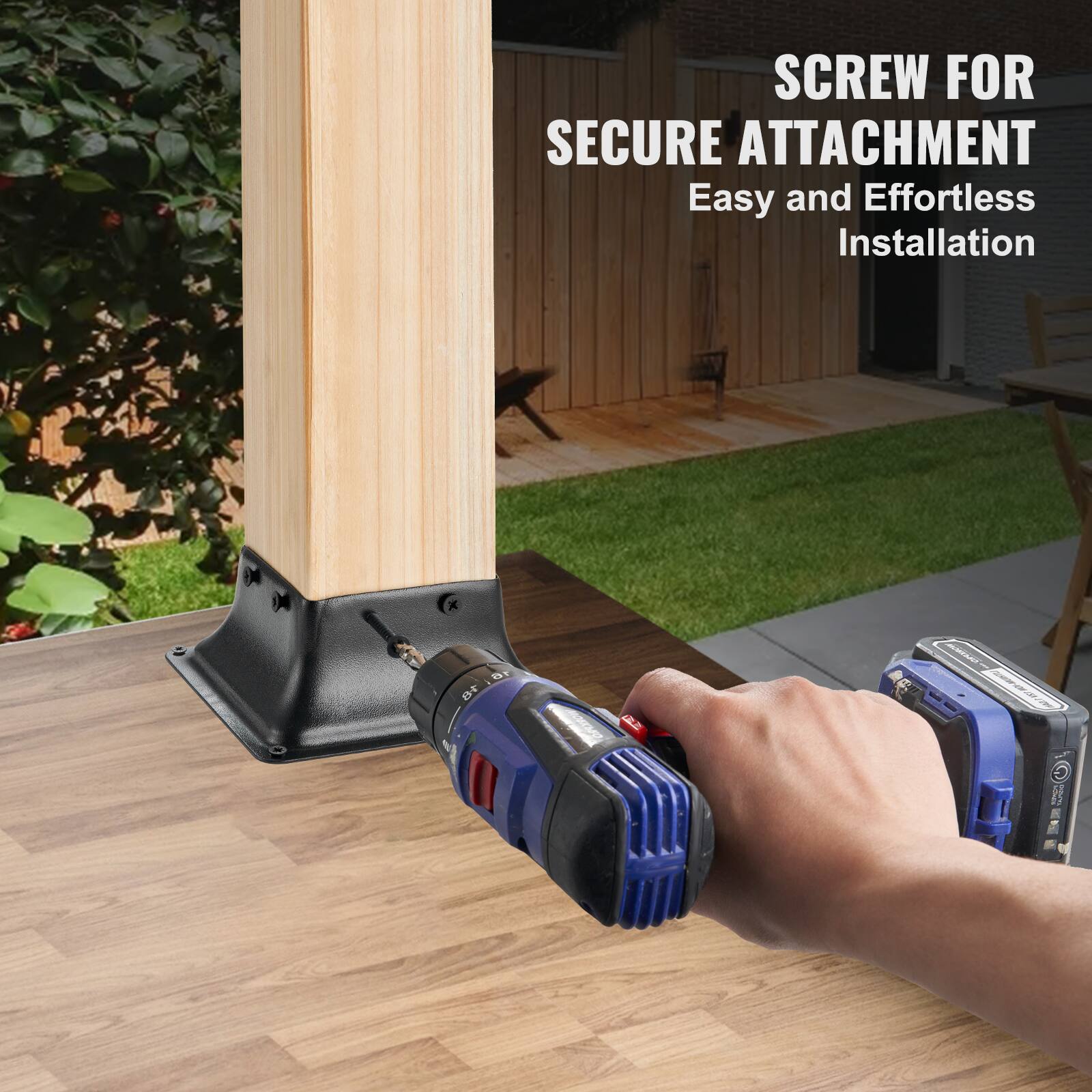 SCREW FOR SECURE ATTACHMENT  
Easy and Effortless Installation
