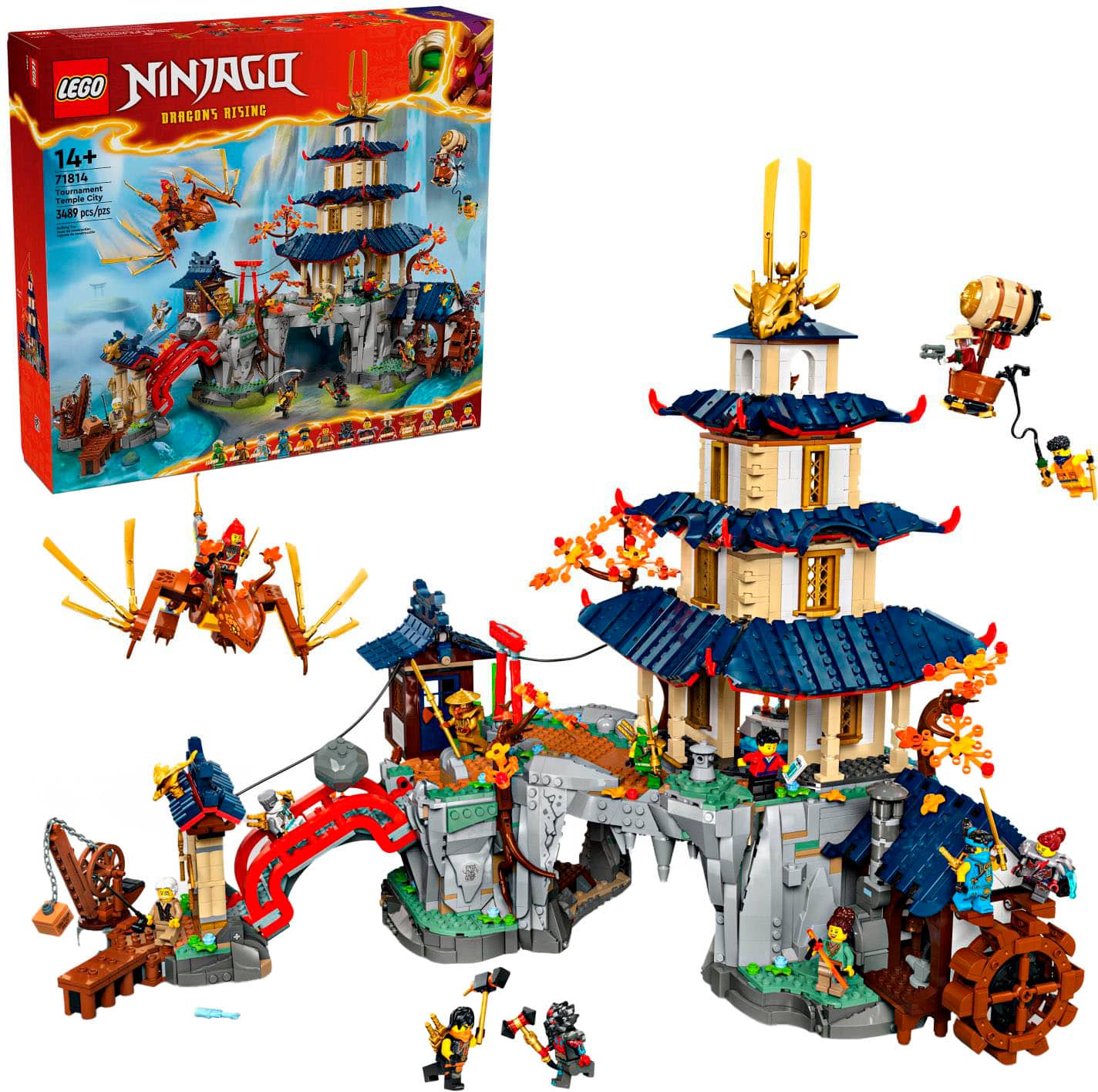 LEGO - NINJAGO Tournament Temple City Kids Toy 71814 - Front_Zoom