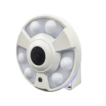 Front. Cluzine - 5MP Fisheye POE IP Camera HD Indoor CCTV Security Camera,Lens 360° View Angle 6 Array LED IR Night Vision Detection.