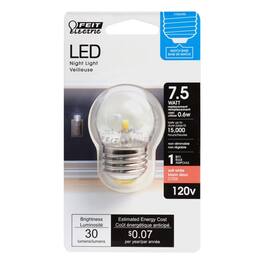 FEIT ELECTRIC - S11 E26 (Medium) LED Bulb Soft White 7.5 Watt Equivalence 1 pk