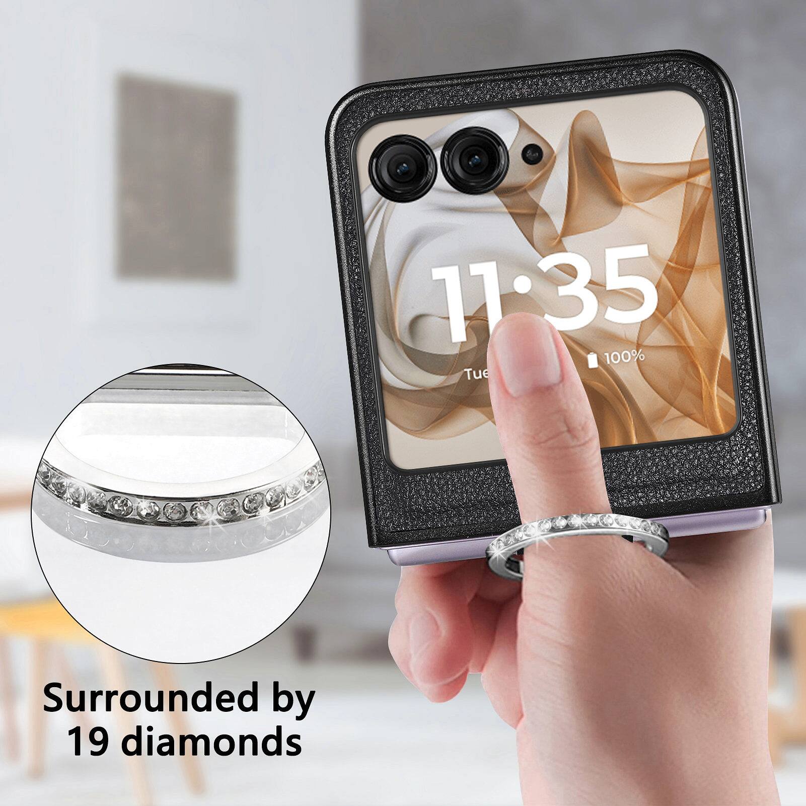 11:35  
100%  
Tue  
Surrounded by 19 diamonds