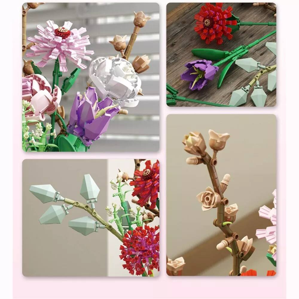 Alt View 6. Contixo - Contixo Spring Bouquet Collection Building Block Set.