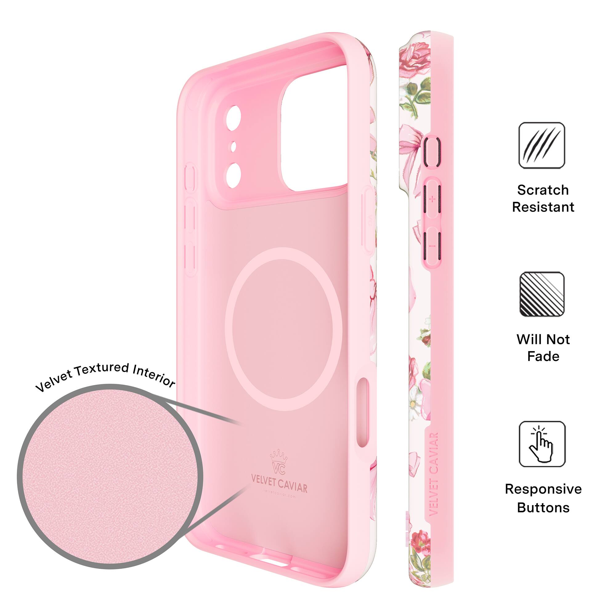 - Textured Interior Velvet
- Scratch Resistant
- Will Not Fade
- VC VELVET CAVIAR - CAVIAR VELVET
- Responsive Buttons