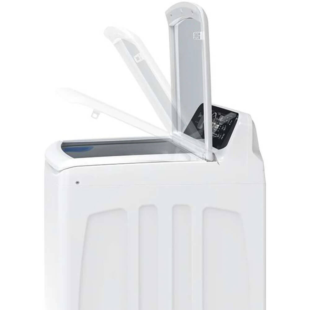 Alt View 7. Midea - Midea 4.4 Cu. Ft. White Top Load Smart Washer - Color.