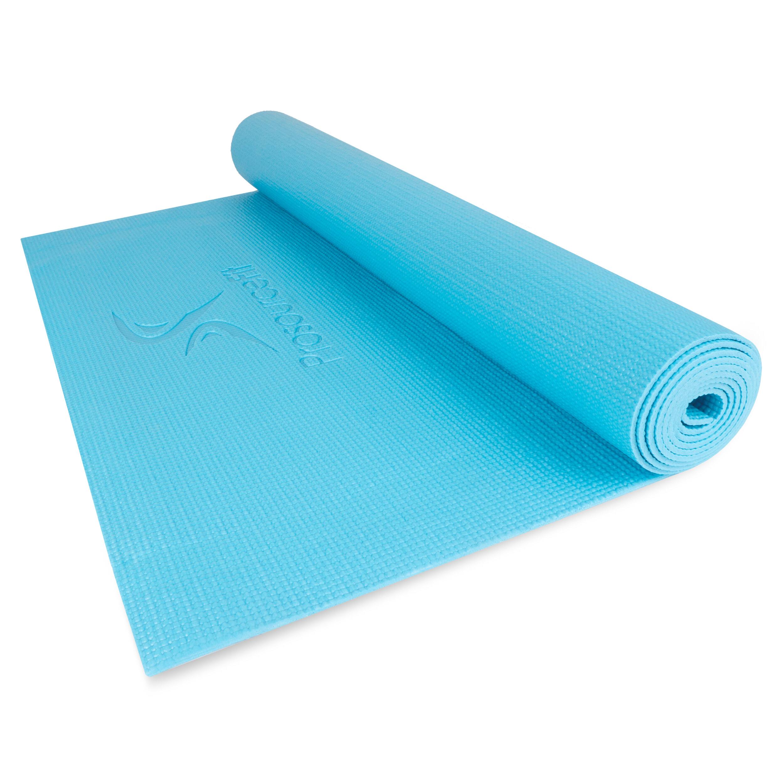 Front. ProsourceFit - ProsourceFit Classic Yoga Mat 1/8-in - Aqua.