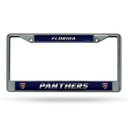 Rico Industries - Florida Panthers NHL Chrome Metal License Plate Frame - Multi