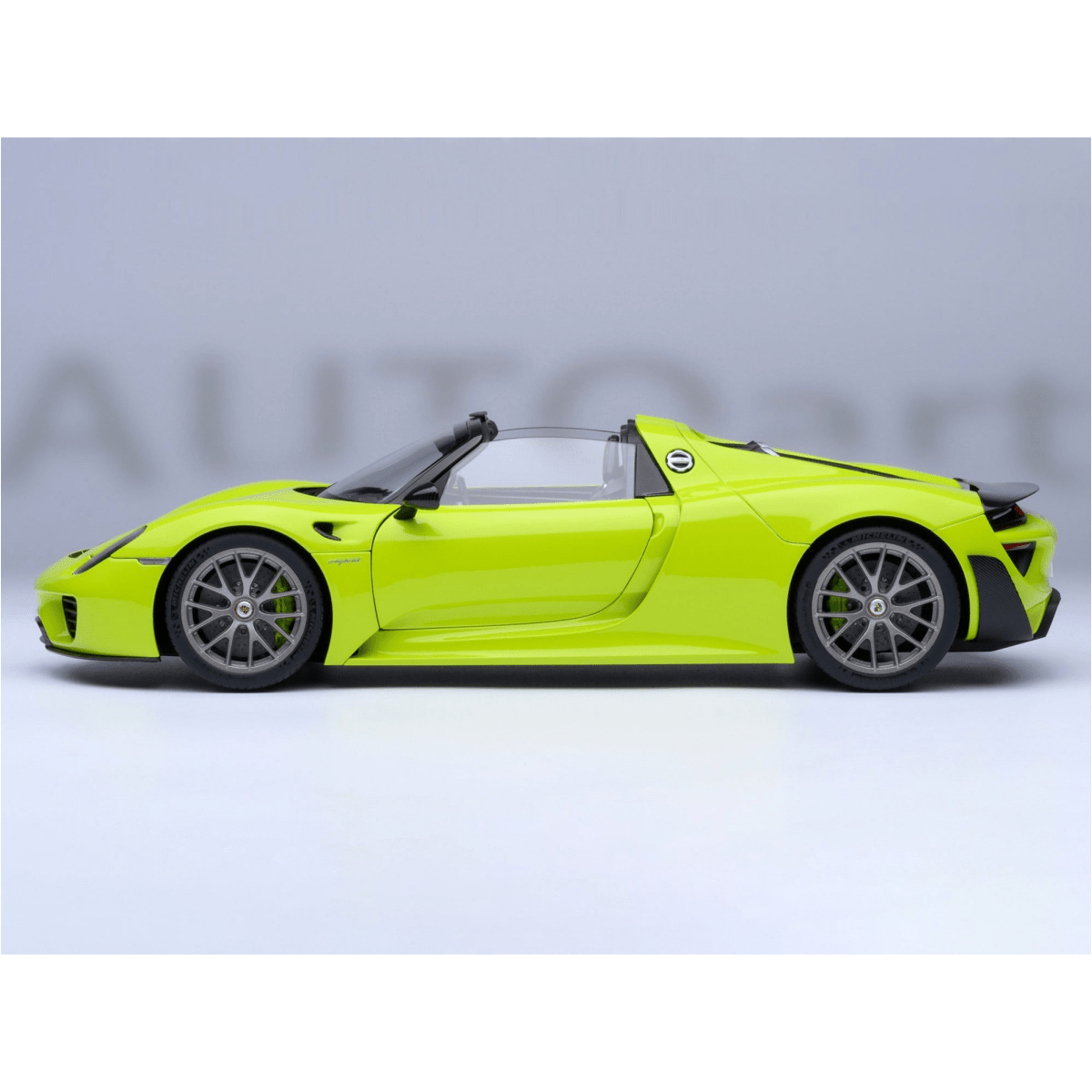Alt View 9. Autoart - Porsche 918 Spyder "Weissach Package" Acid Green 1/18 Model Car by Autoart.