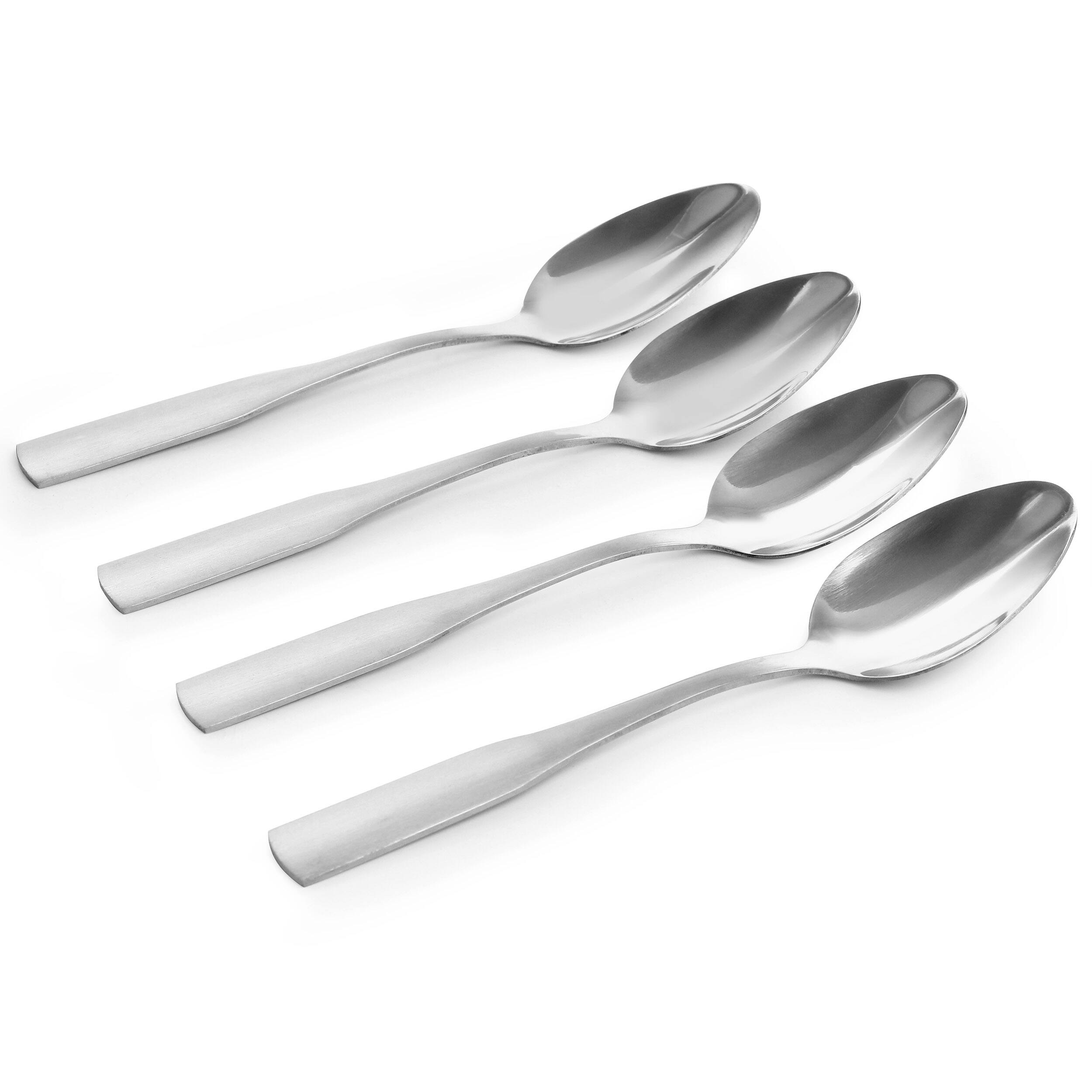 Alt View 2. Gibson - Gibson Home Classic Profile Tea Spoon 4 Piece Set - Silver.