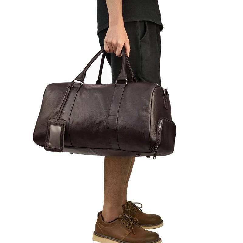 Alt View 10. Steel Horse Leather - The Endre Weekender | Vintage Leather Duffle Bag - brown.