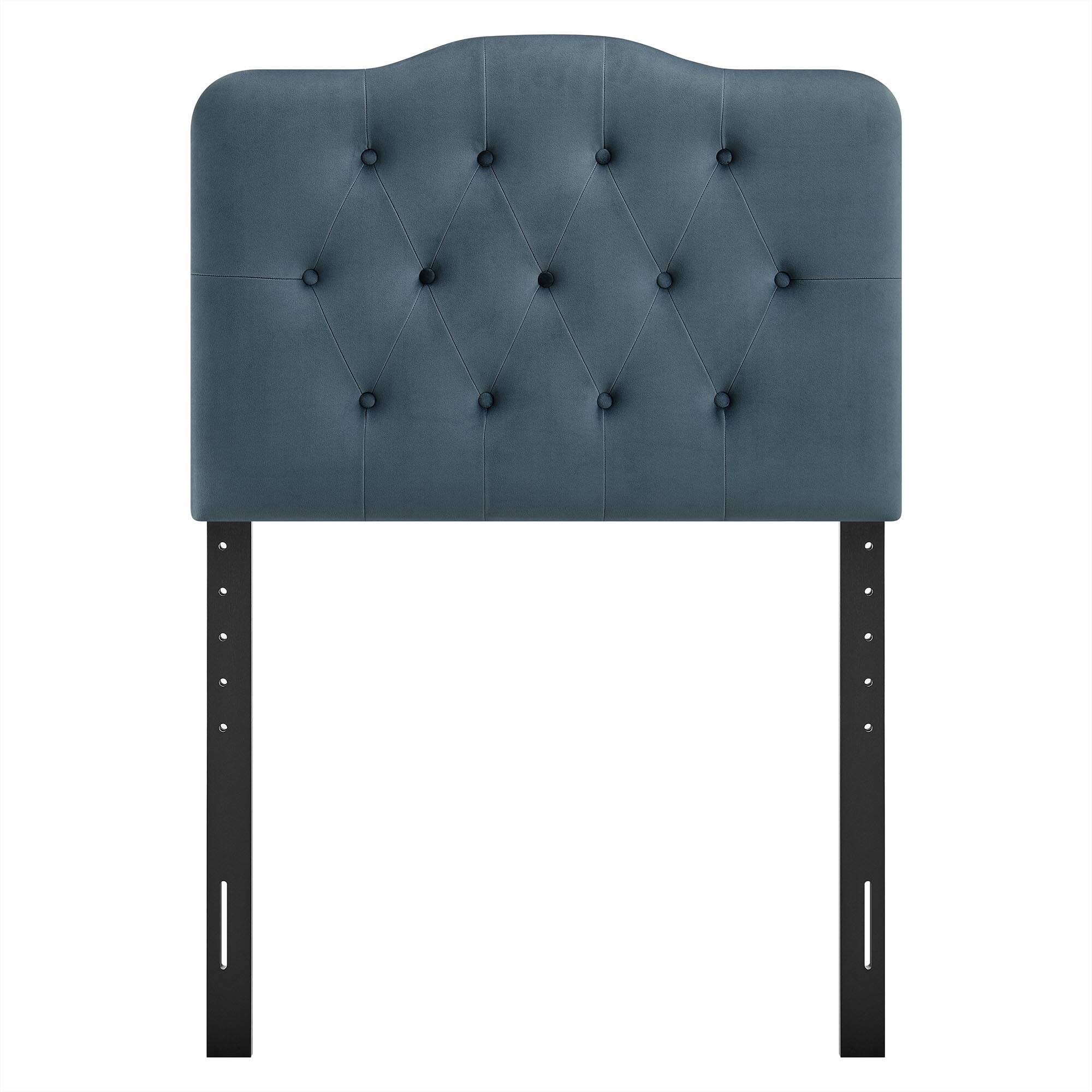 Alt View 2. Modway - Annabel Diamond Tufted Performance Velvet Headboard by Modway - Cadet Blue.