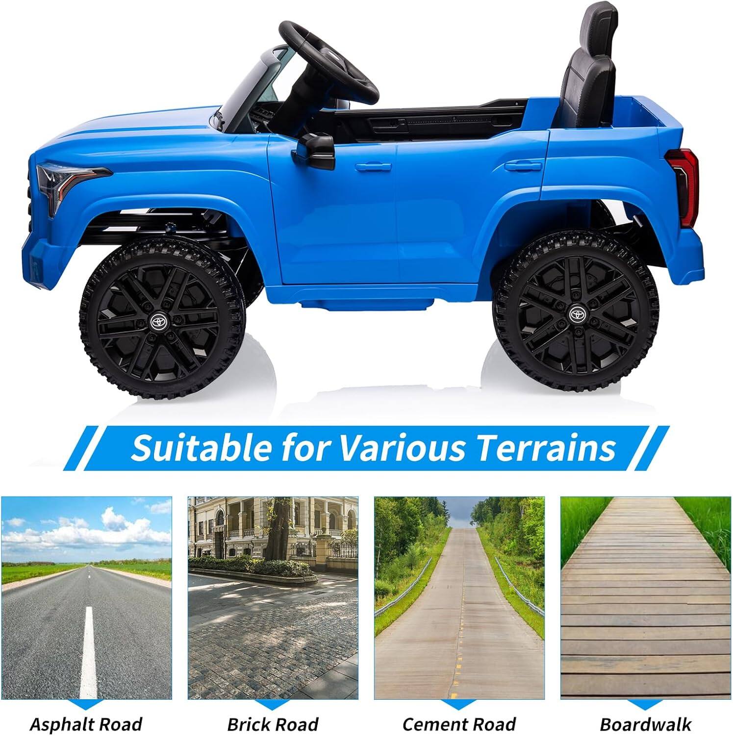 Suitable for Various Terrains

Asphalt Road  
Brick Road  
Cement Road  
Boardwalk