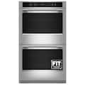 KitchenAid - 30" Convection Built-In Electric Double Wall Oven with No Preheat Air Fry Mode - Stainless Steel