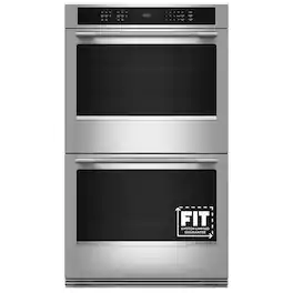 KitchenAid - 30" Convection Built-In Electric Double Wall Oven with No Preheat Air Fry Mode - Stainless Steel