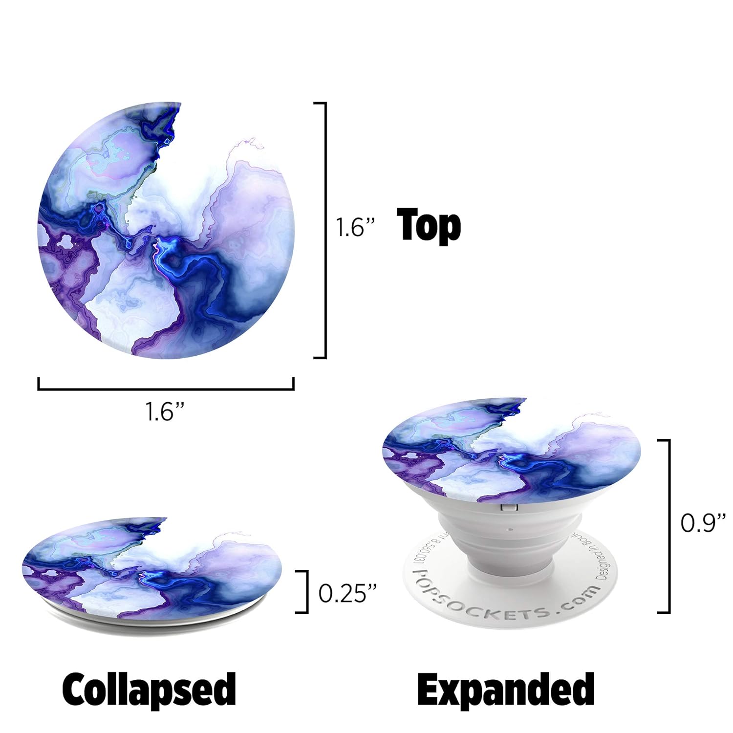1.6" Top  
1.6"  
0.25"  
Collapsed  
Expanded  
0.9"  
Designed in  
TPRSOCKETS.COM
